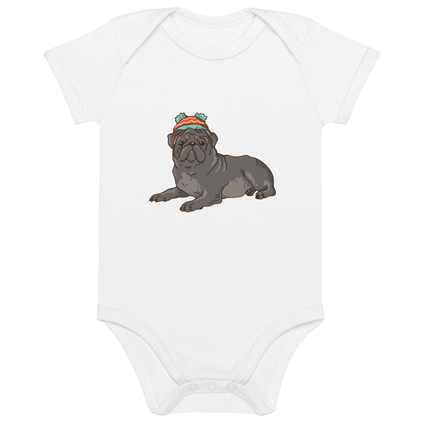 Bio Baby Chic: Frenchie Comic Design trifft auf pure Gemütlichkeit in unserem Baby Body!