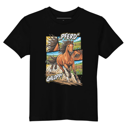 Pferd - Kinder T-Shirt aus Bio Baumwolle
