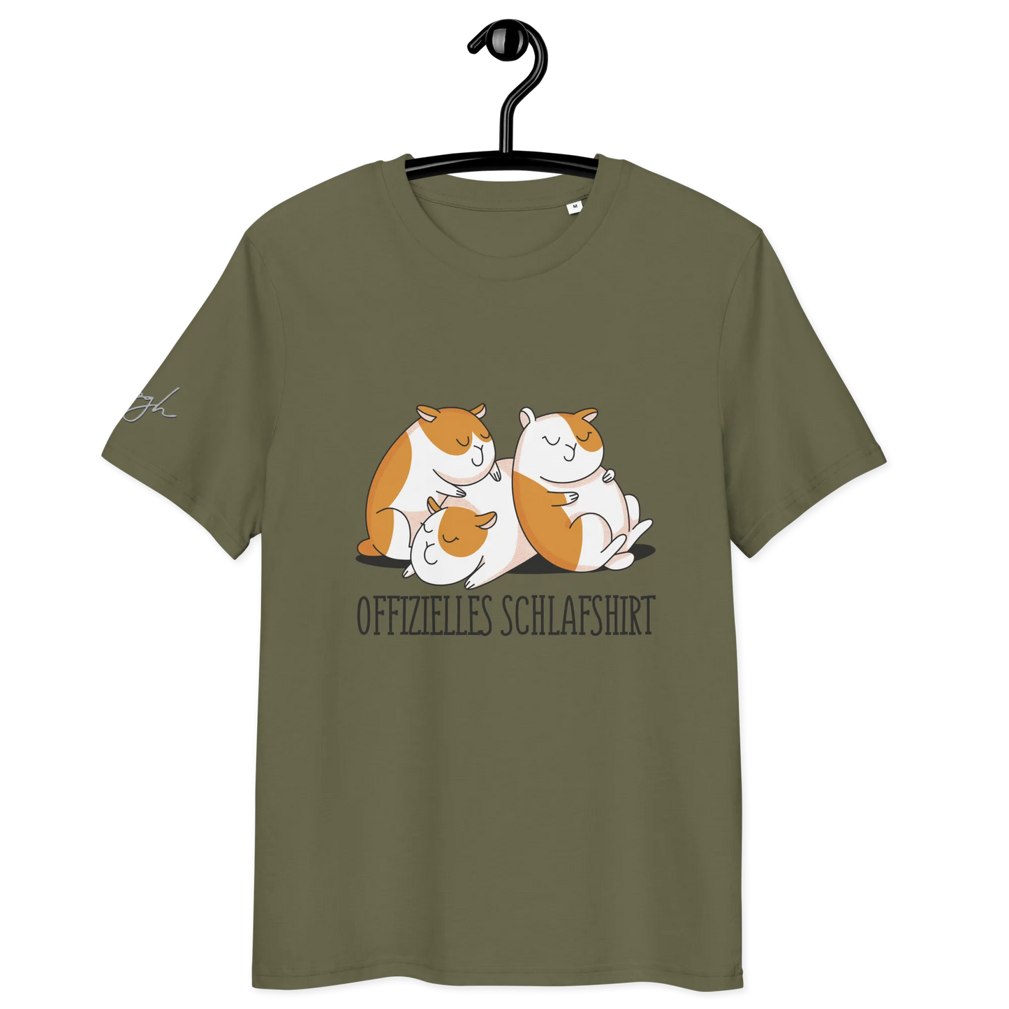 Bequemes Bio Nachthemd mit Hamster Design – Offizielles Schlafshirt für Nachteulen