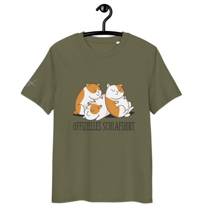 Bequemes Bio Nachthemd mit Hamster Design – Offizielles Schlafshirt für Nachteulen