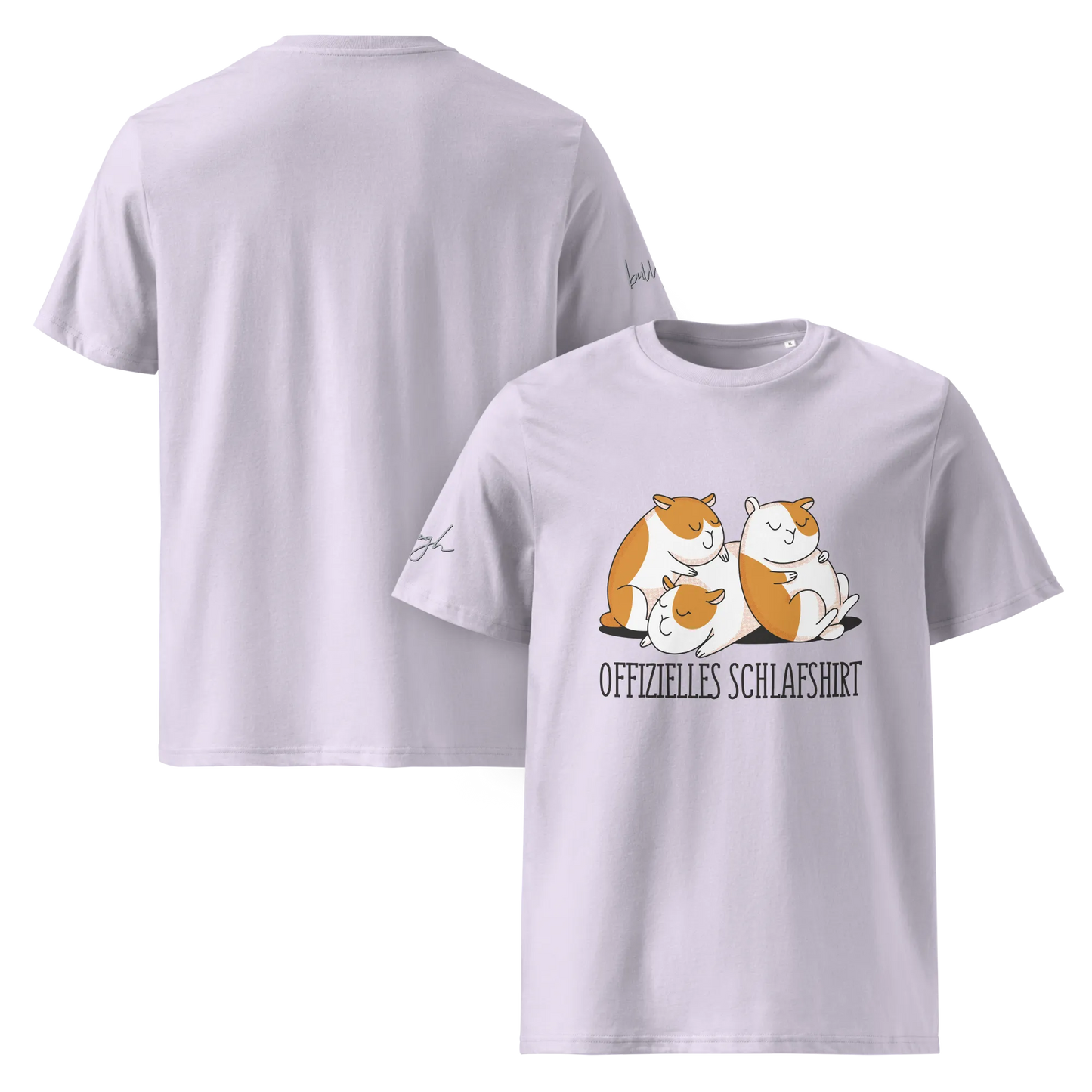 Bequemes Bio Nachthemd mit Hamster Design – Offizielles Schlafshirt für Nachteulen