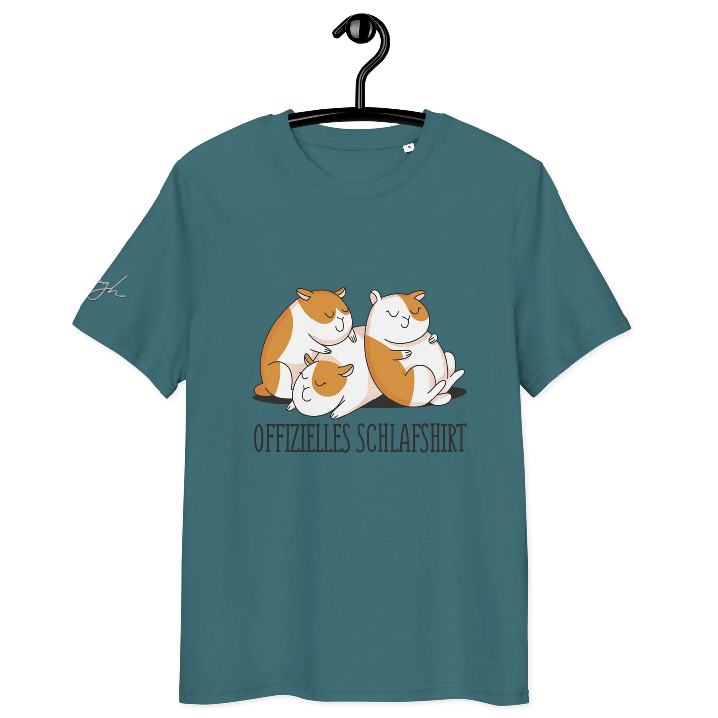 Bequemes Bio Nachthemd mit Hamster Design – Offizielles Schlafshirt für Nachteulen