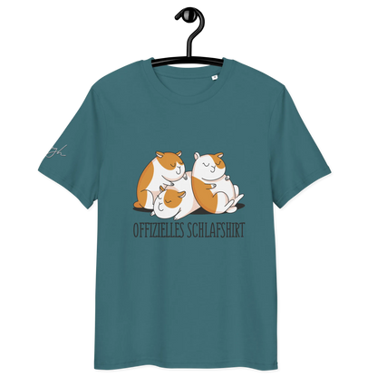 Bequemes Bio Nachthemd mit Hamster Design – Offizielles Schlafshirt für Nachteulen