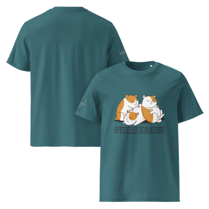 Bequemes Bio Nachthemd mit Hamster Design – Offizielles Schlafshirt für Nachteulen