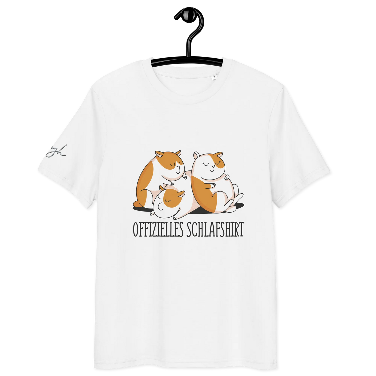 Bequemes Bio Nachthemd mit Hamster Design – Offizielles Schlafshirt für Nachteulen
