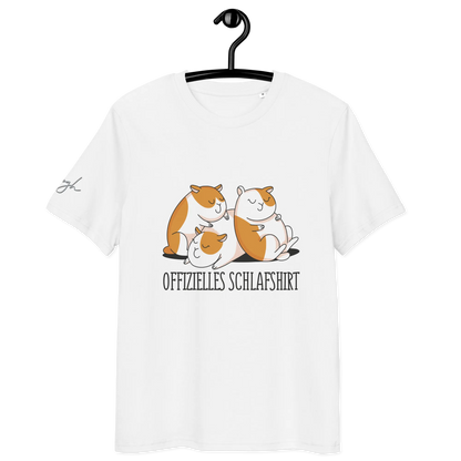 Bequemes Bio Nachthemd mit Hamster Design – Offizielles Schlafshirt für Nachteulen