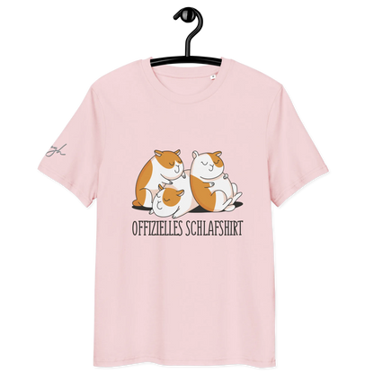 Bequemes Bio Nachthemd mit Hamster Design – Offizielles Schlafshirt für Nachteulen