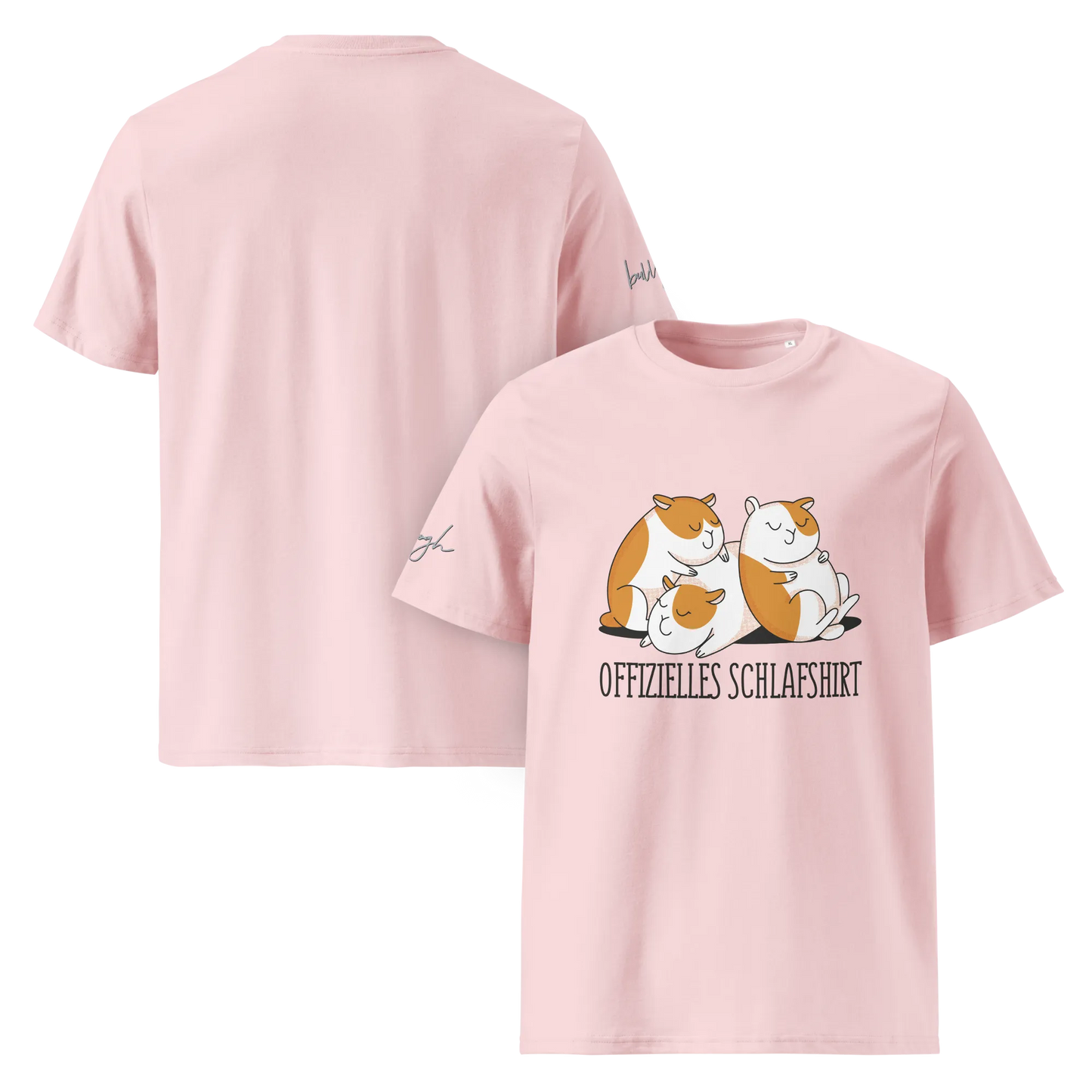 Bequemes Bio Nachthemd mit Hamster Design – Offizielles Schlafshirt für Nachteulen