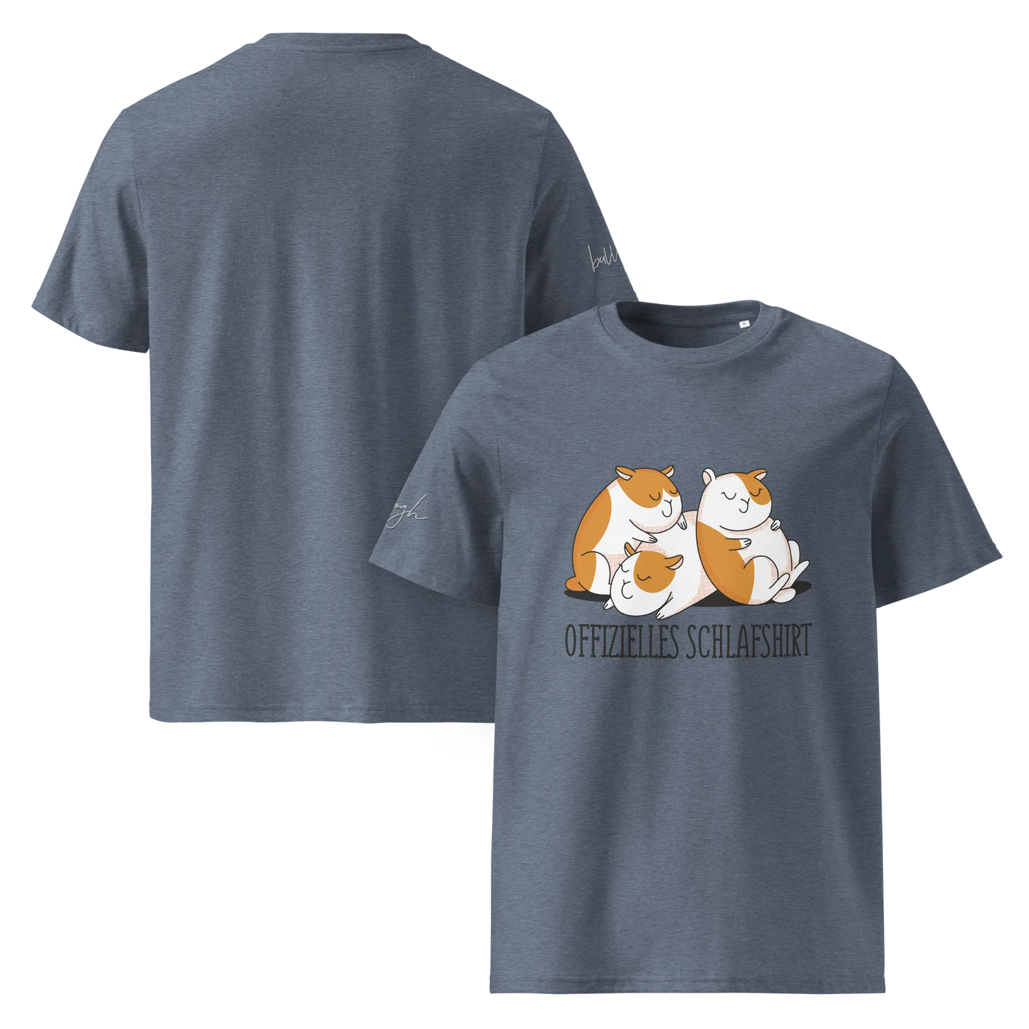 Bequemes Bio Nachthemd mit Hamster Design – Offizielles Schlafshirt für Nachteulen