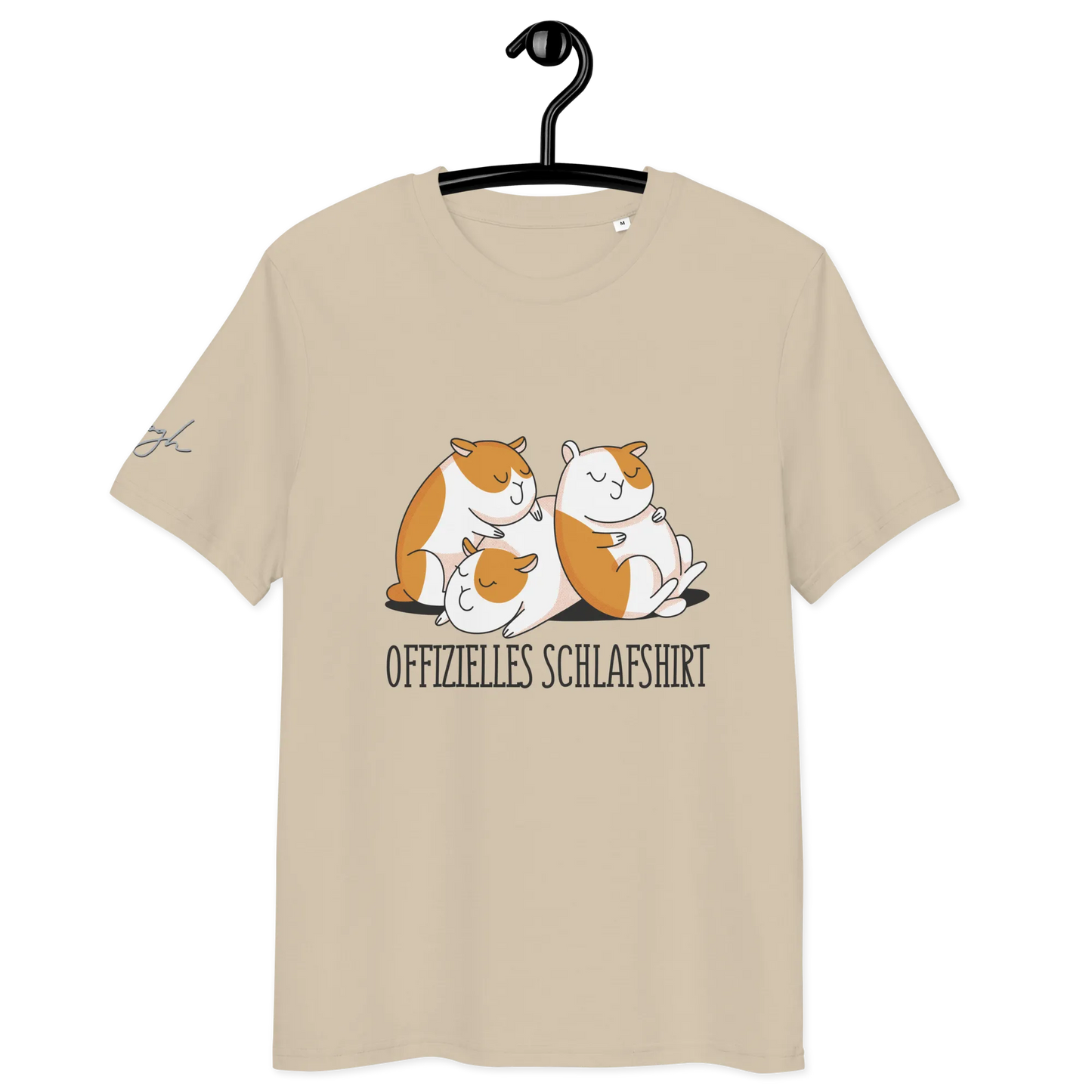Bequemes Bio Nachthemd mit Hamster Design – Offizielles Schlafshirt für Nachteulen