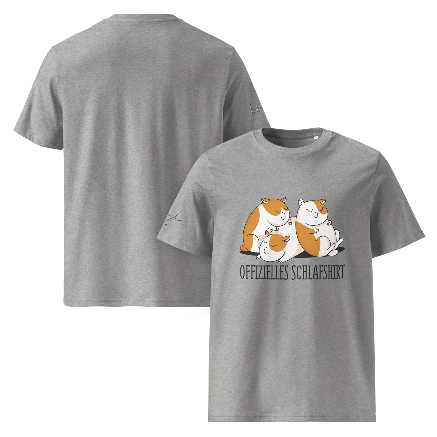 Bequemes Bio Nachthemd mit Hamster Design – Offizielles Schlafshirt für Nachteulen