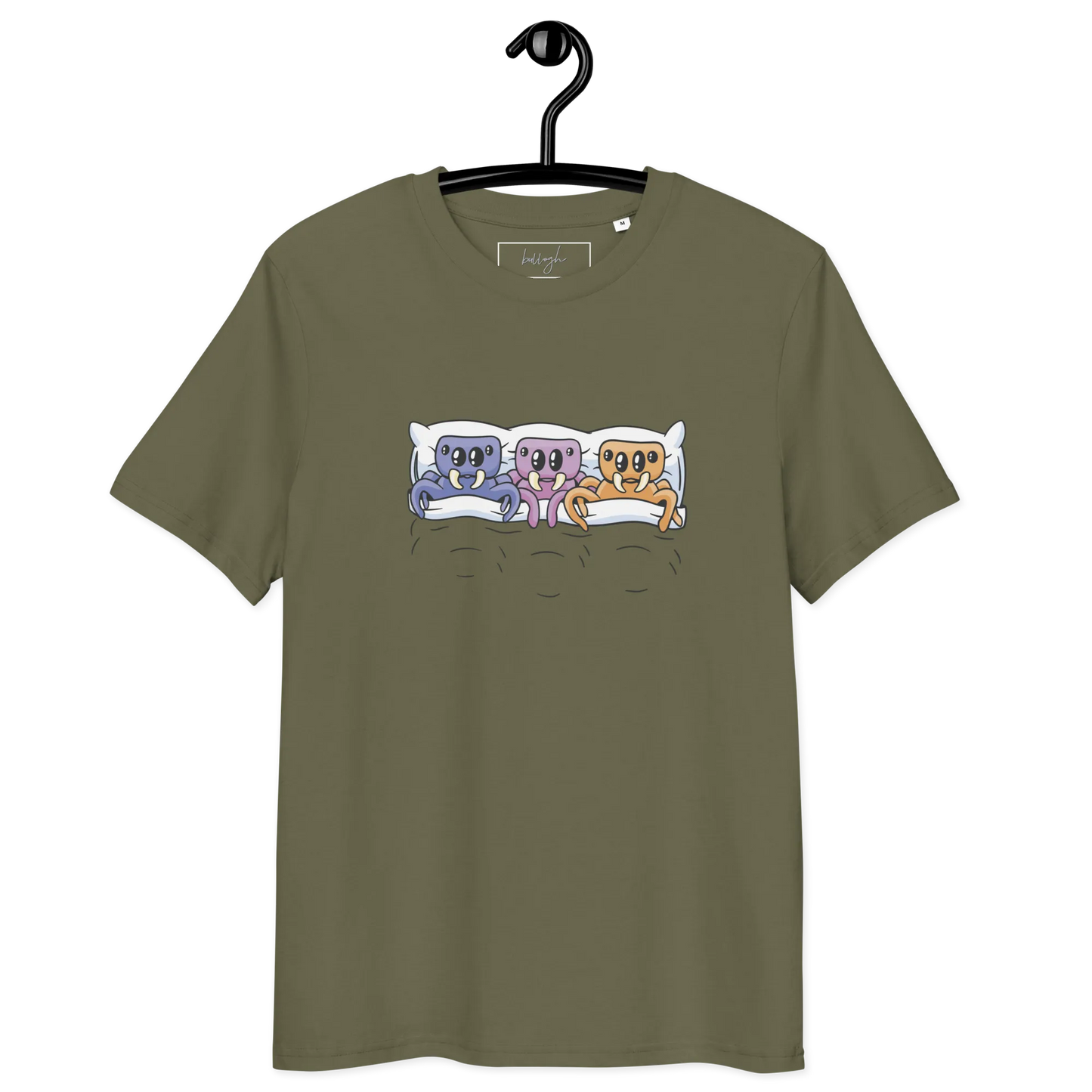 Creepy Cozy – Bio-Schlafshirt mit Spinnen-Design