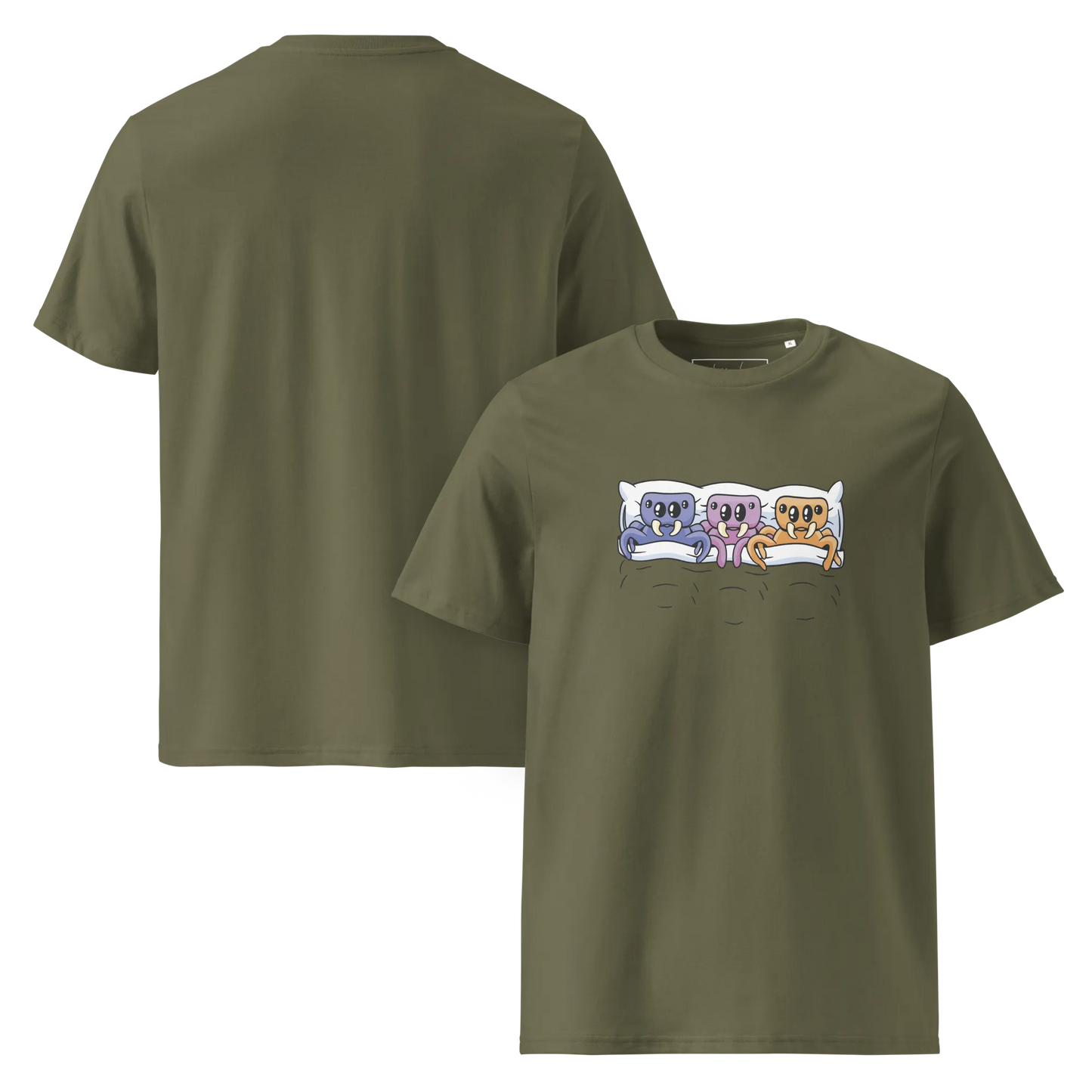 Creepy Cozy – Bio-Schlafshirt mit Spinnen-Design