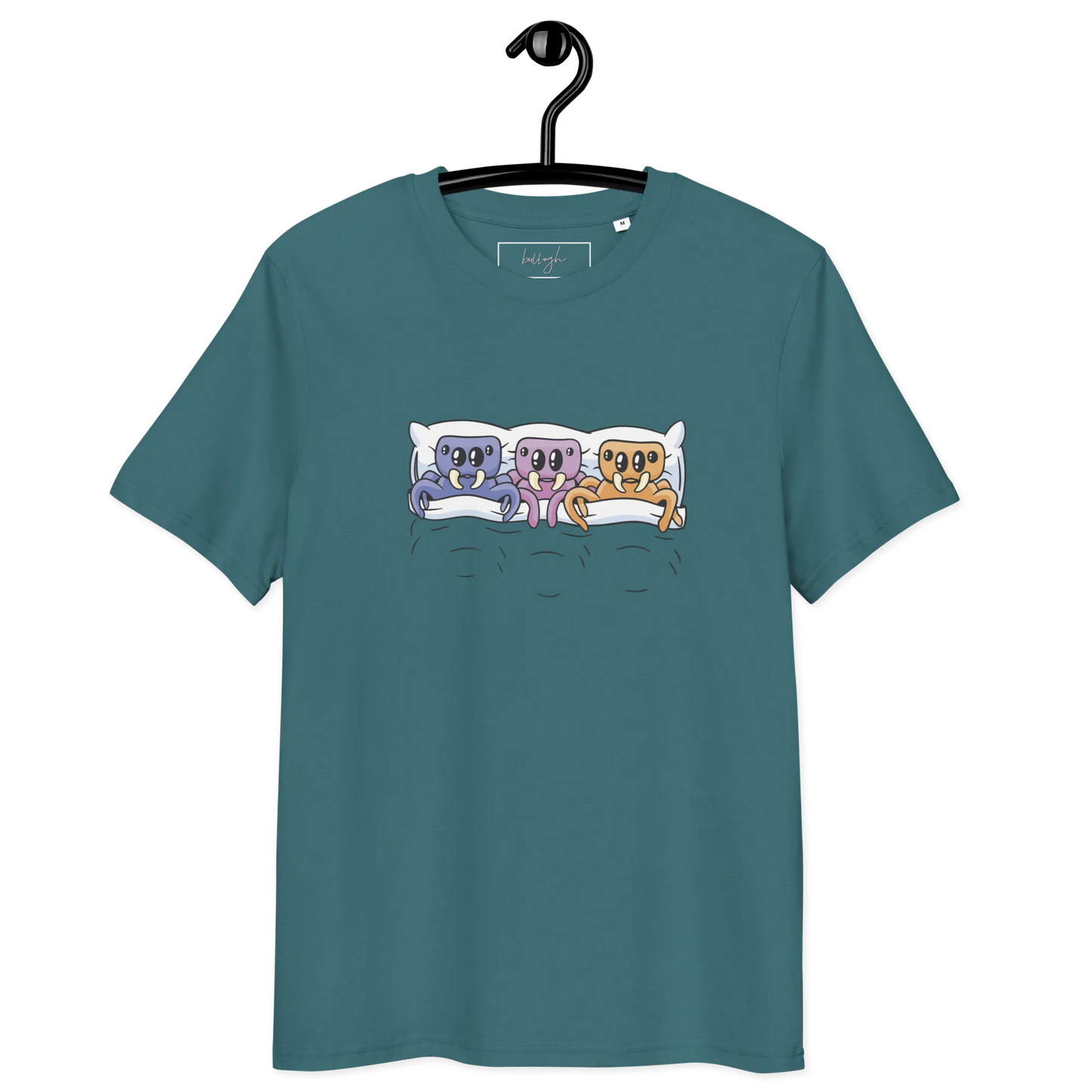 Creepy Cozy – Bio-Schlafshirt mit Spinnen-Design