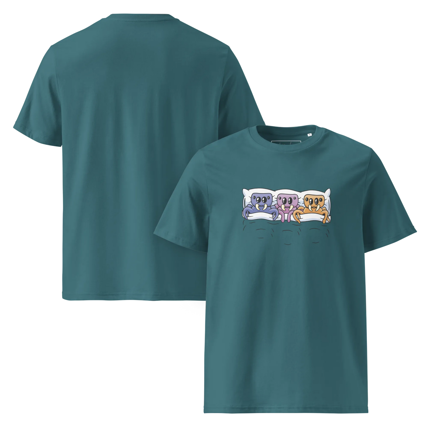 Creepy Cozy – Bio-Schlafshirt mit Spinnen-Design