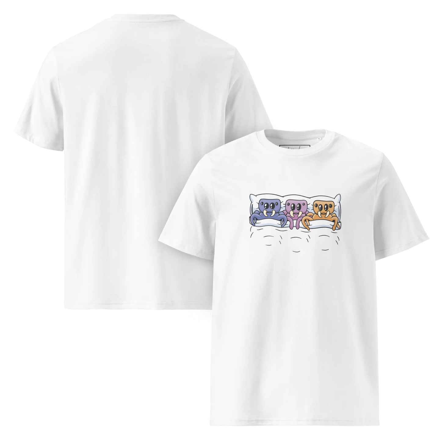 Creepy Cozy – Bio-Schlafshirt mit Spinnen-Design