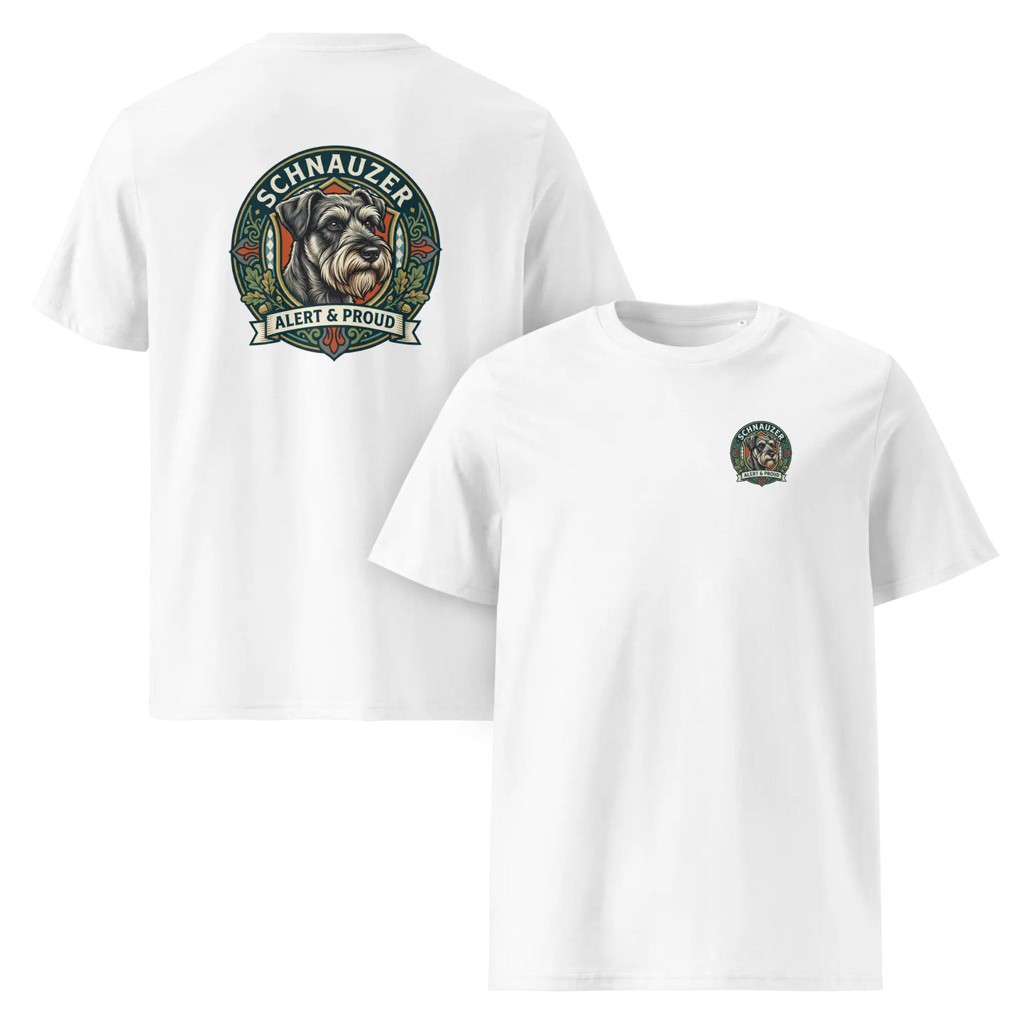 Schnauzer Dog Badge – Bio-T-Shirt | bullogh