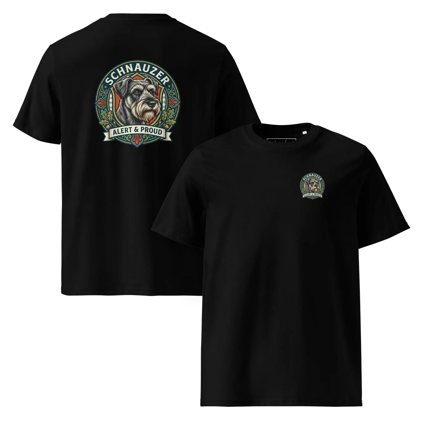 Schnauzer Dog Badge – Bio-T-Shirt | bullogh