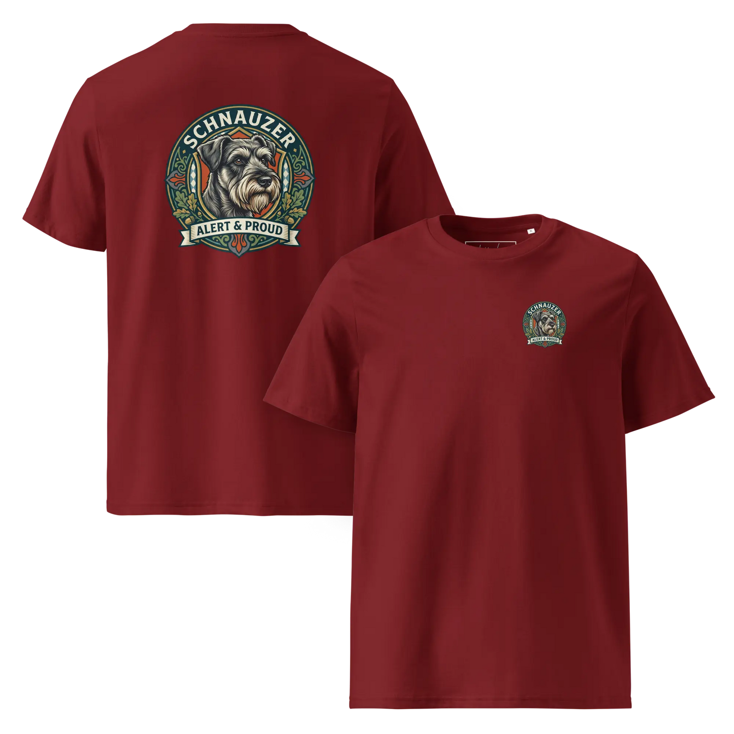Schnauzer Dog Badge – Bio-T-Shirt | bullogh