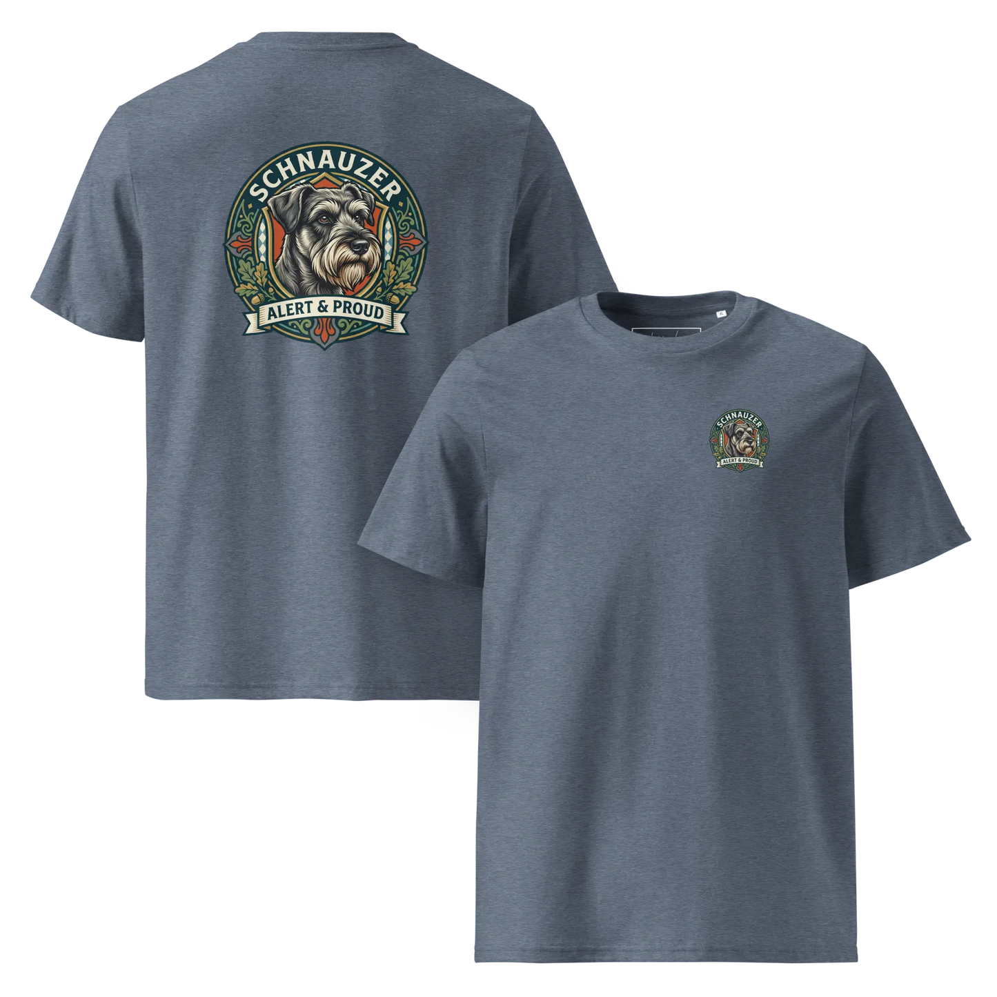 Schnauzer Dog Badge – Bio-T-Shirt | bullogh