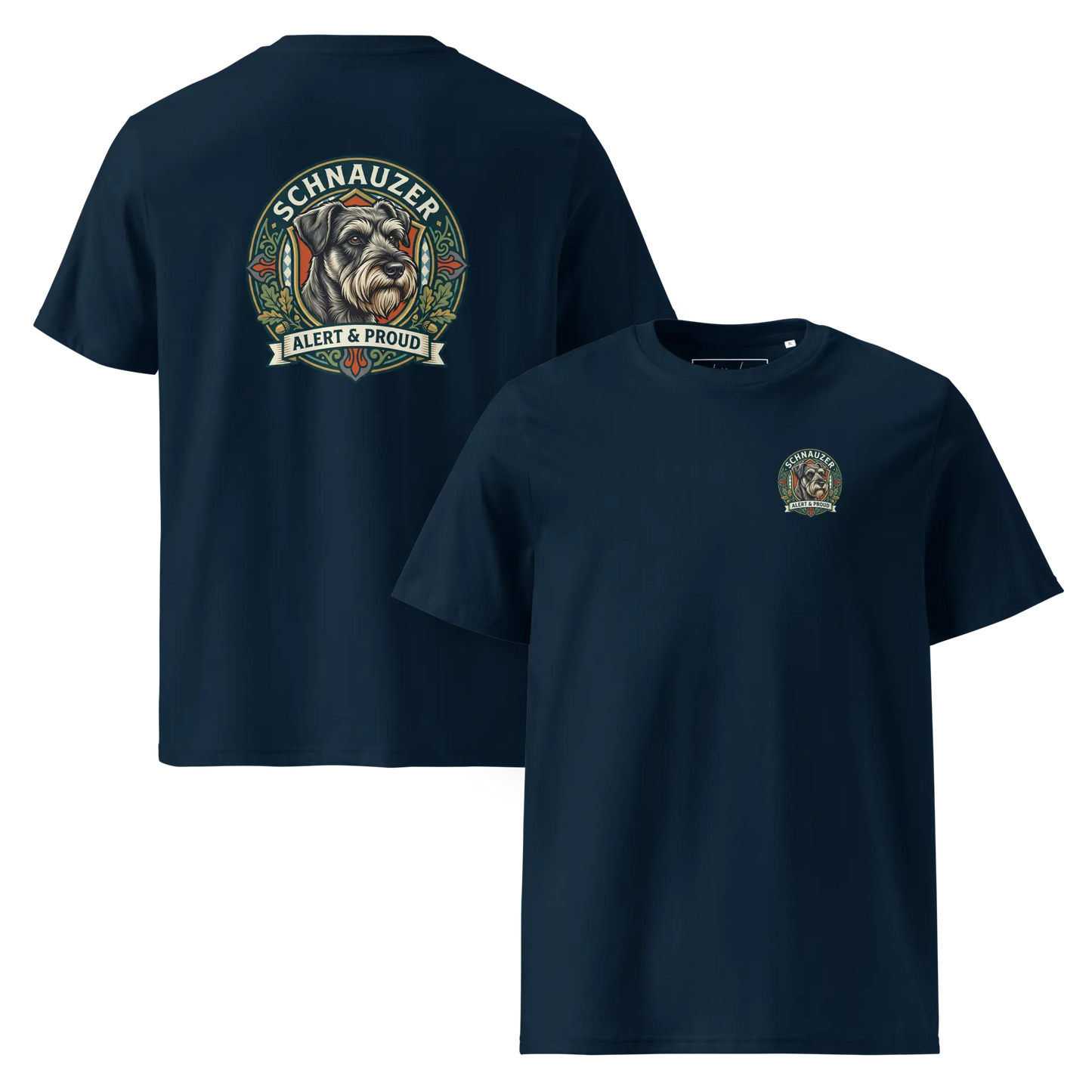 Schnauzer Dog Badge – Bio-T-Shirt | bullogh