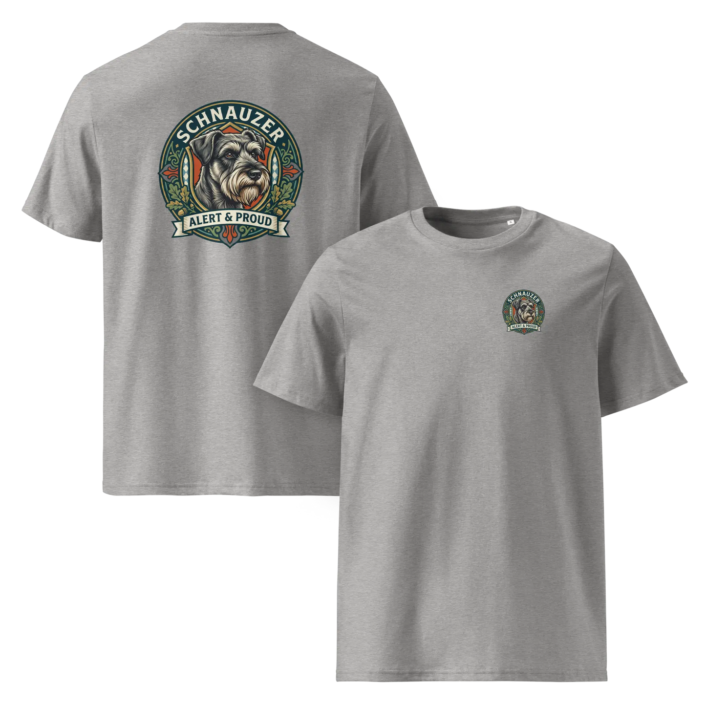 Schnauzer Dog Badge – Bio-T-Shirt | bullogh