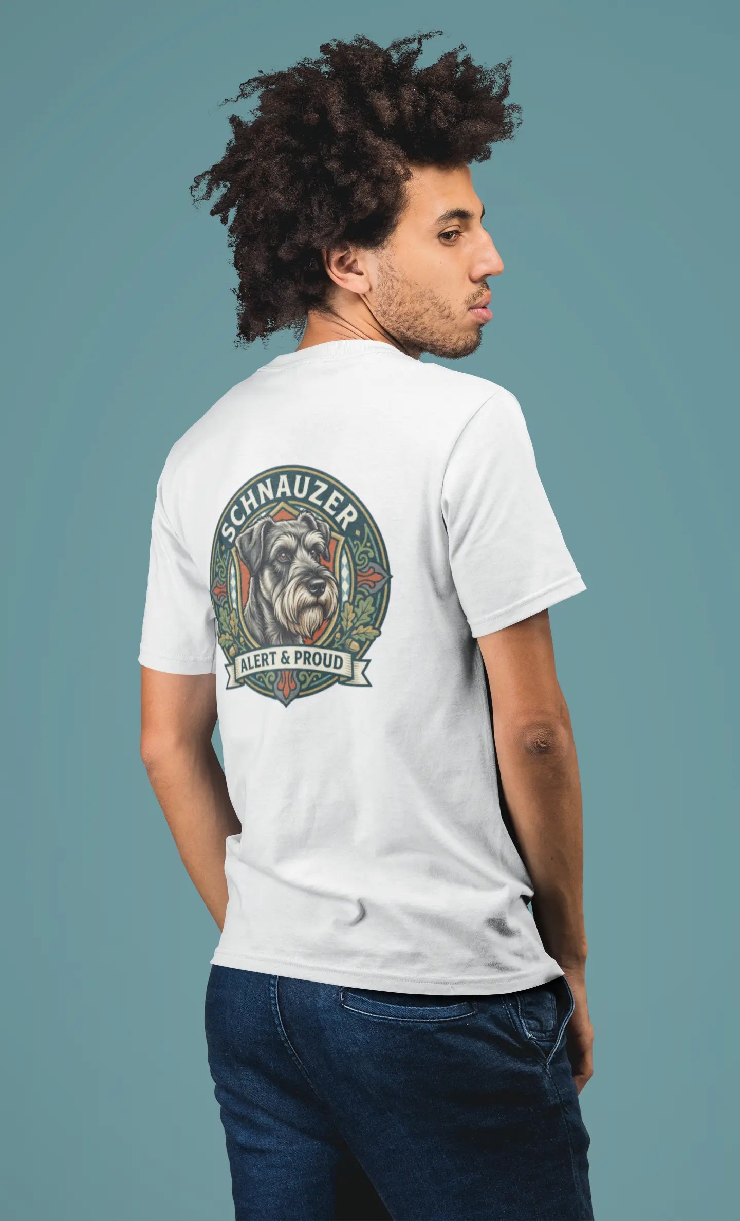 Schnauzer Dog Badge – Bio-T-Shirt | bullogh