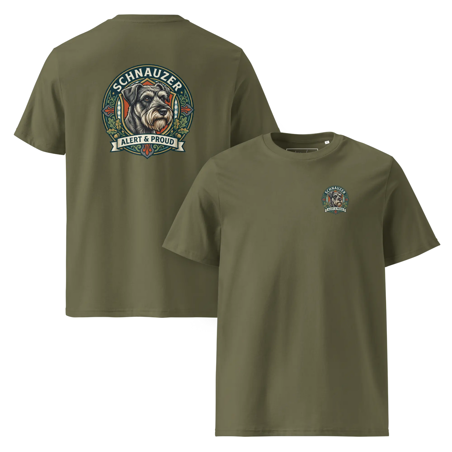 Schnauzer Dog Badge – Bio-T-Shirt | bullogh