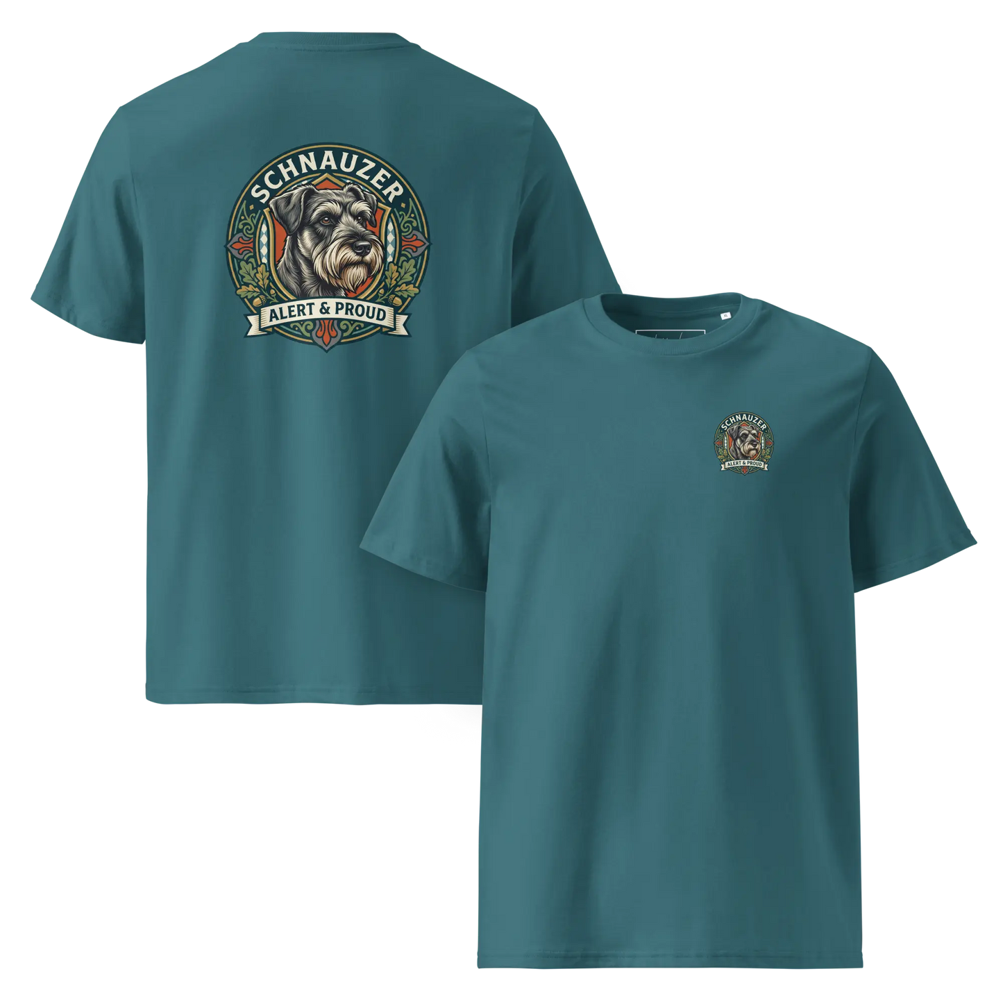 Schnauzer Dog Badge – Bio-T-Shirt | bullogh