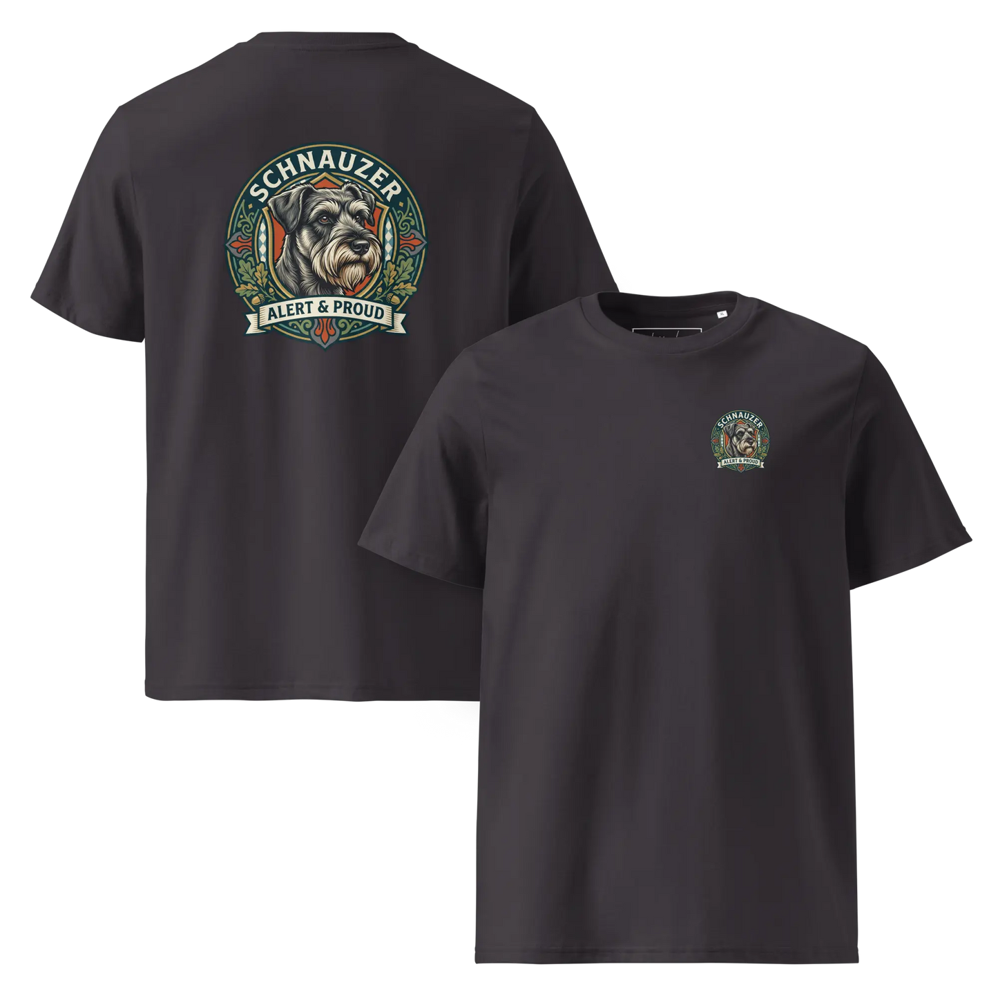 Schnauzer Dog Badge – Bio-T-Shirt | bullogh