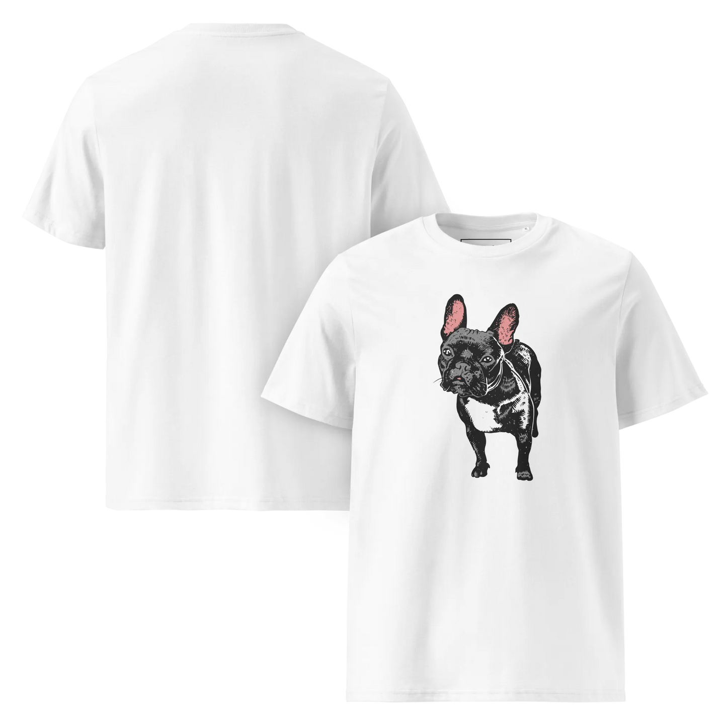 Skeptic Frenchie – T-Shirt aus Bio Baumwolle