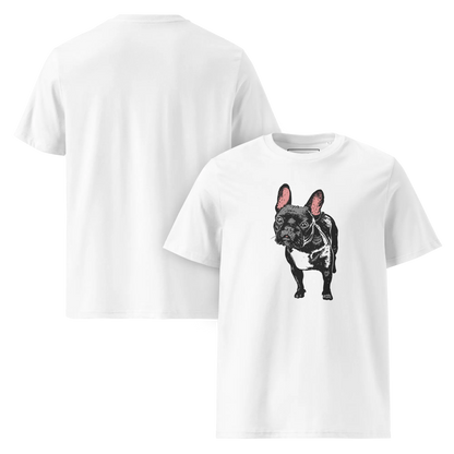 Skeptic Frenchie – T-Shirt aus Bio Baumwolle