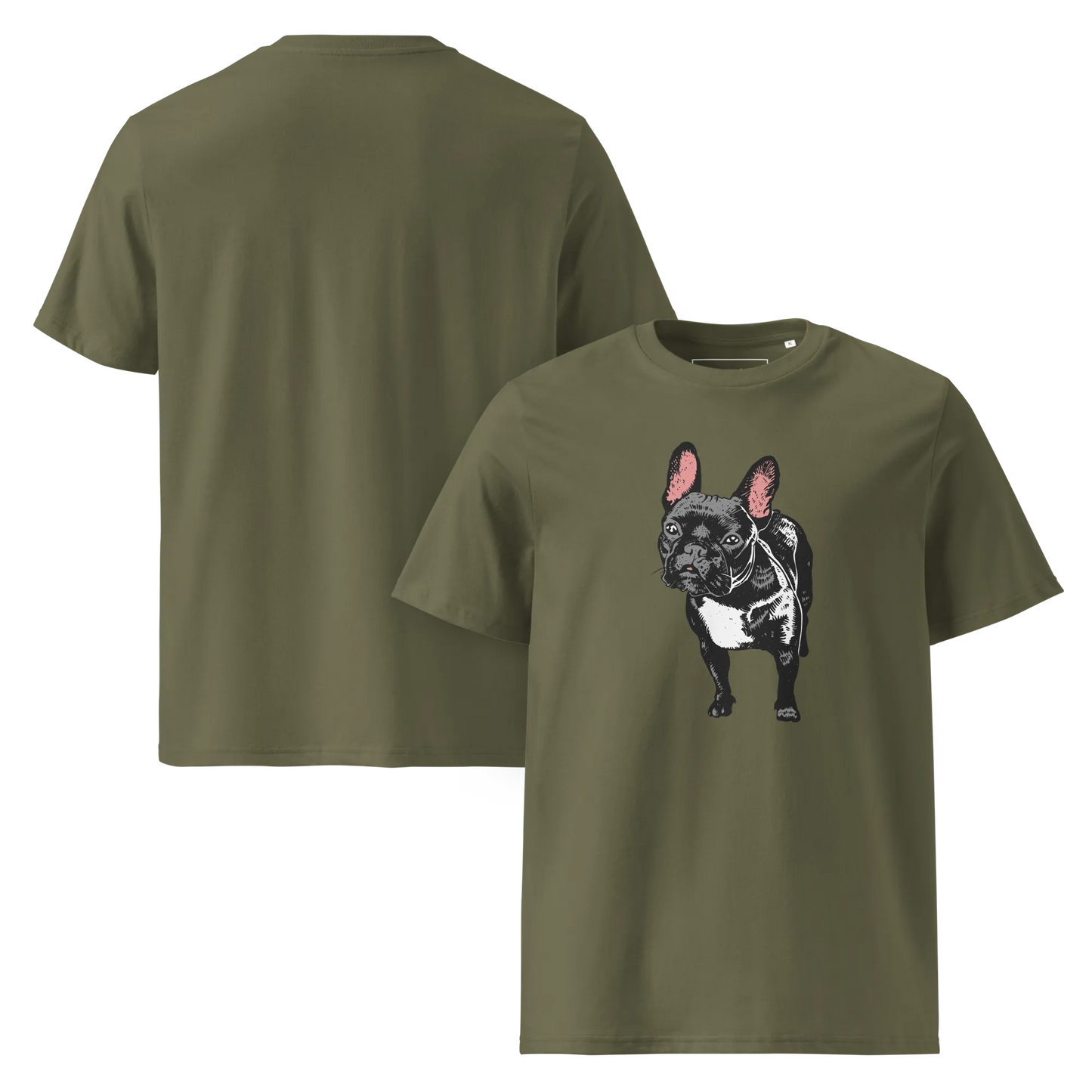 Skeptic Frenchie – T-Shirt aus Bio Baumwolle