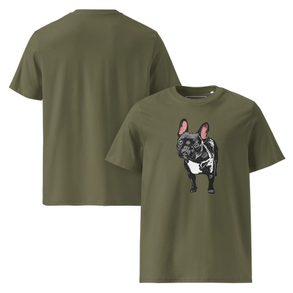 Skeptic Frenchie – T-Shirt aus Bio Baumwolle
