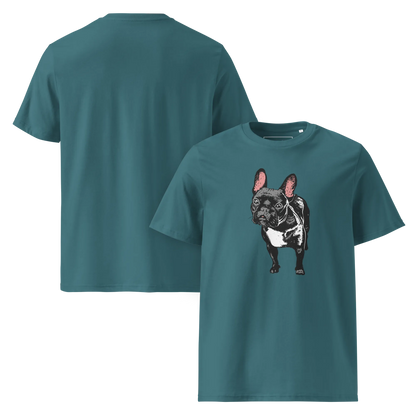 Skeptic Frenchie – T-Shirt aus Bio Baumwolle