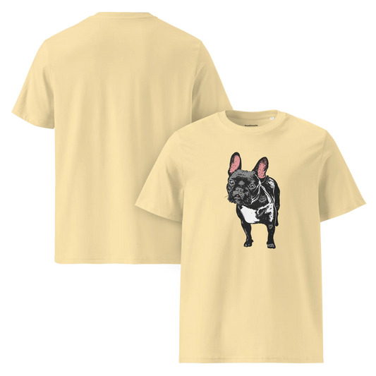 Skeptic Frenchie – T-Shirt aus Bio Baumwolle