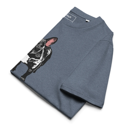 Skeptic Frenchie – T-Shirt aus Bio Baumwolle