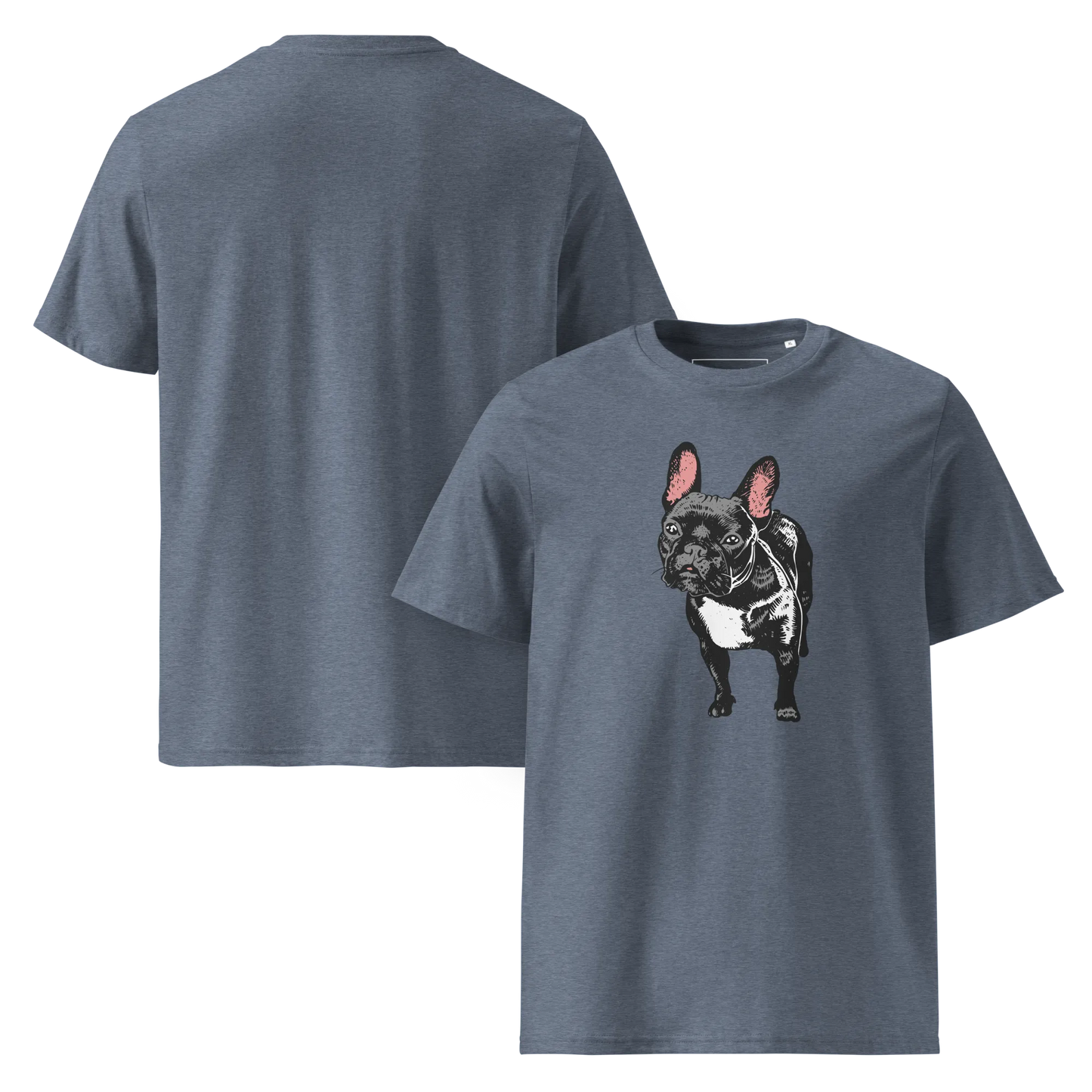 Skeptic Frenchie – T-Shirt aus Bio Baumwolle
