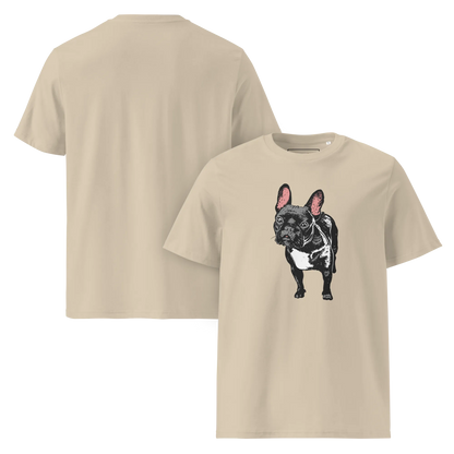 Skeptic Frenchie – T-Shirt aus Bio Baumwolle