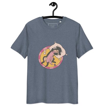 Hund im Körbchen – Bio-Schlafshirt für Hundeliebhaber