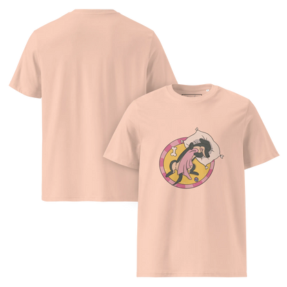 Hund im Körbchen – Bio-Schlafshirt für Hundeliebhaber