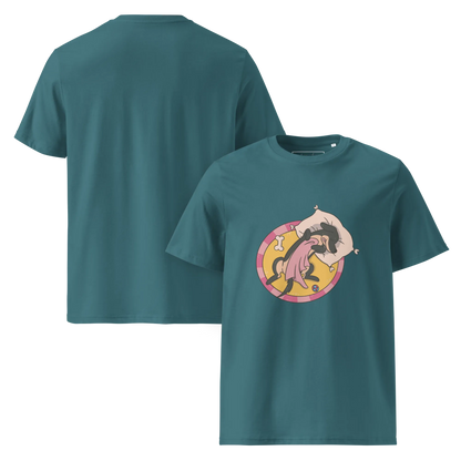 Hund im Körbchen – Bio-Schlafshirt für Hundeliebhaber