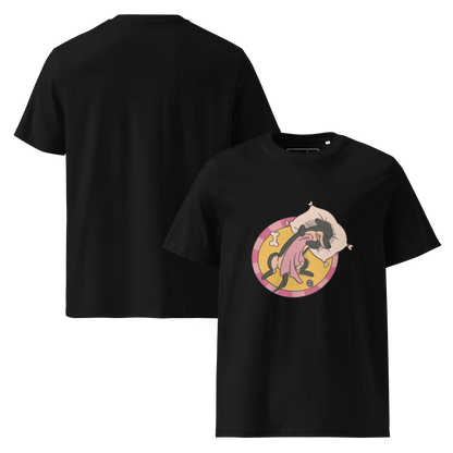 Hund im Körbchen – Bio-Schlafshirt für Hundeliebhaber