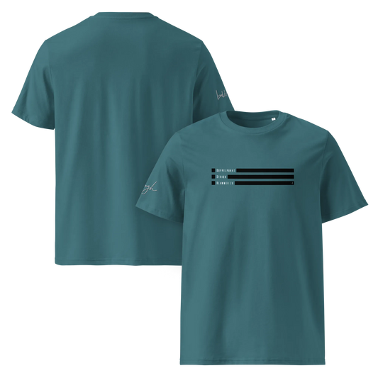 Smiley Text Doppelpunkt Klammer zu - T-Shirt aus Bio Baumwolle