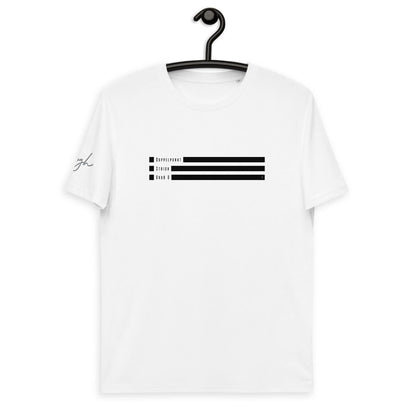 Smiley T-Shirt aus Bio Baumwolle - Emote Text Groß O Design | Eco Fashion - bullogh#
