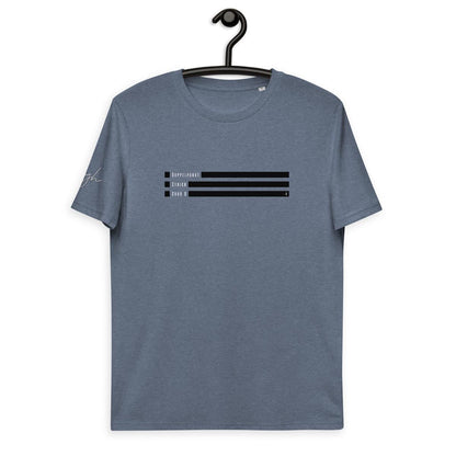 Smiley T-Shirt aus Bio Baumwolle - Emote Text Groß O Design | Eco Fashion - bullogh#