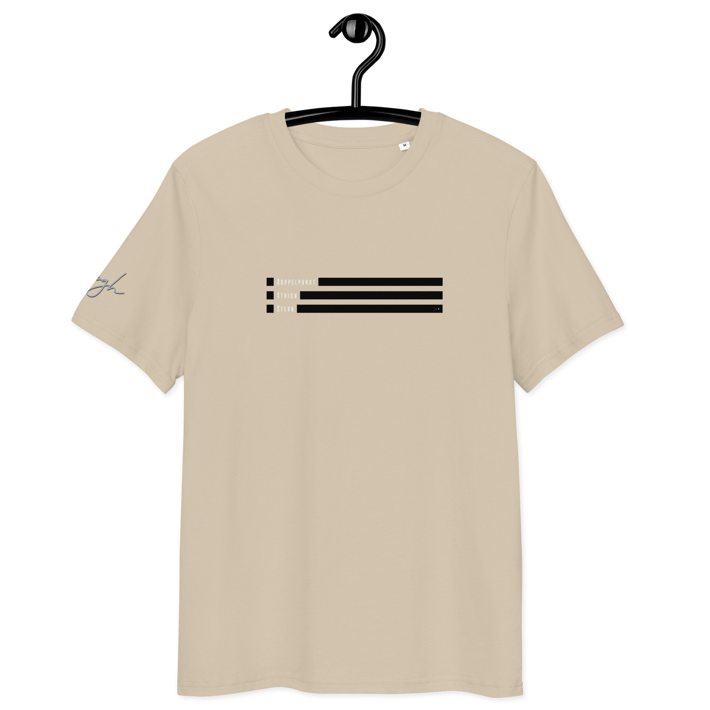 Smiley Text Doppelpunkt Stern - T-Shirt aus Bio Baumwolle