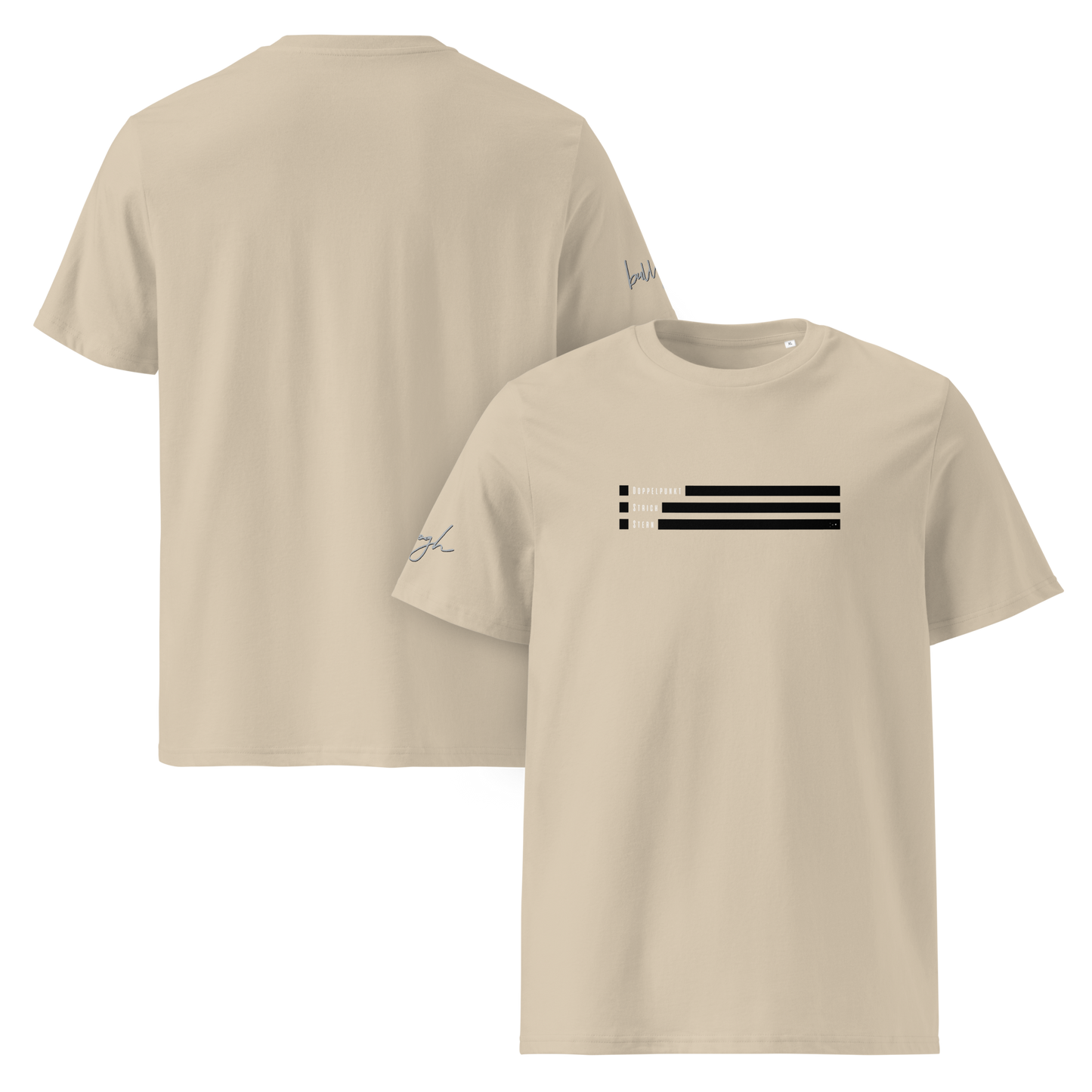Smiley Text Doppelpunkt Stern - T-Shirt aus Bio Baumwolle