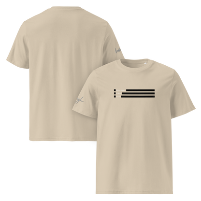 Smiley Text Doppelpunkt Stern - T-Shirt aus Bio Baumwolle