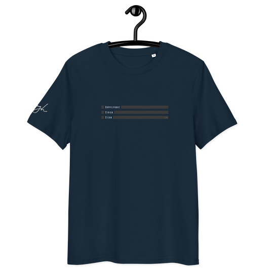 Smiley Text Doppelpunkt Stern - T-Shirt aus Bio Baumwolle